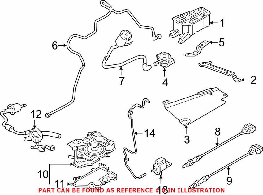 Audi Oxygen Sensor - Front